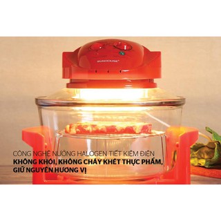 Lò Nướng Thủy Tinh Sunhouse SH416 12 Lít - Hàng Chính Hãng (Bảo Hành 12 Tháng)