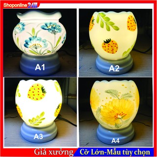 Đèn xông tinh dầu bát tràng và phụ kiện (SIZE LỚN) Cỡ To