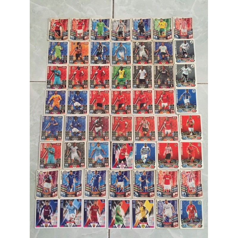 Thẻ cầu thủ poca - Thẻ Thường