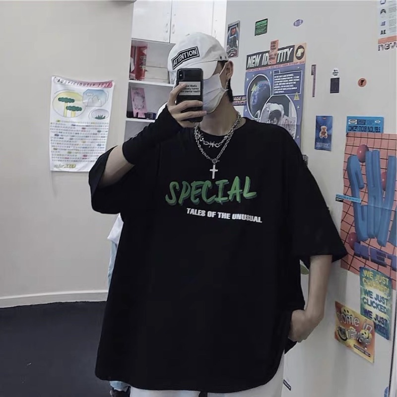 Áo thun nam nữ, áo phông shop cossi form rộng chất cotton in hình SPE