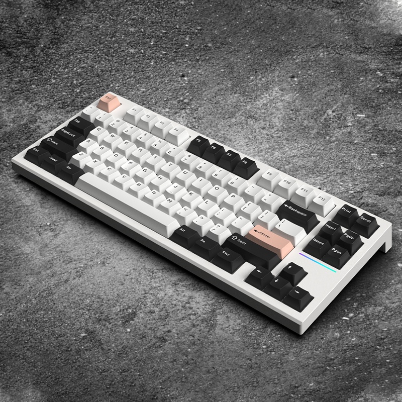 Bàn phím cơ FL-Esports FL750 Marshmallow / Polar Night black / White Olivia
