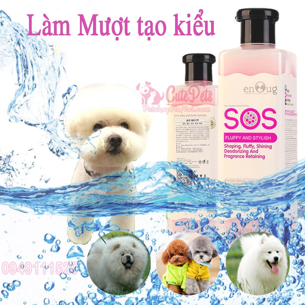 Sữa tắm cho chó mèo SOS 530ml 7 loại - CutePets Phụ kiện chó mèo Pet shop Hà Nội