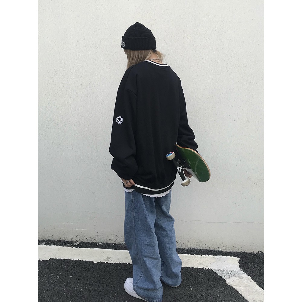 [Áo Sweater] Áo Nỉ Sweater unisex CITY LOCO tay bồng form rộng nam nữ mặc thoải mái cực chất | BigBuy360 - bigbuy360.vn