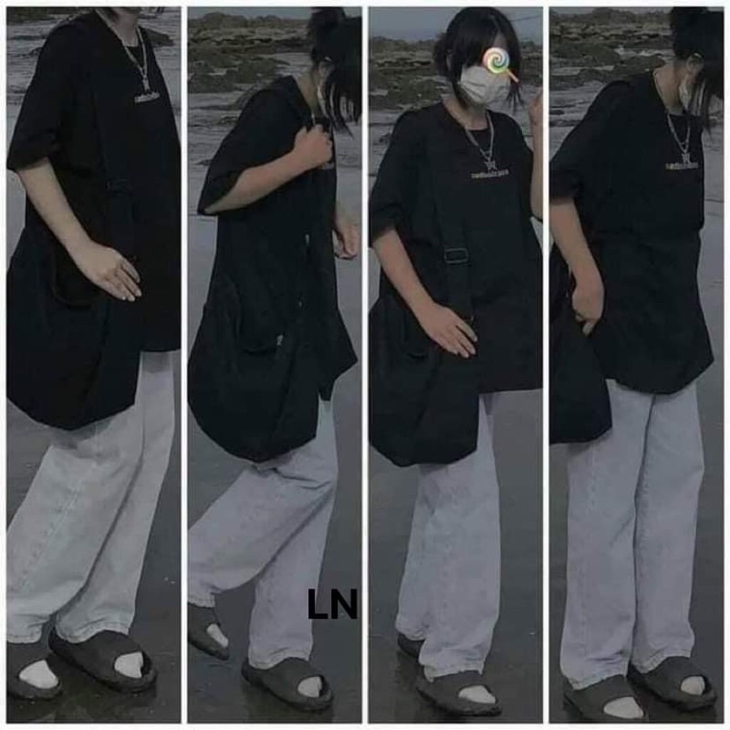 sét áo chữ quần kaki trắng