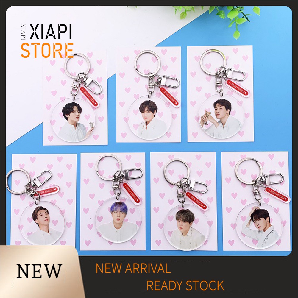 Móc Khóa Nhựa Acrylic In Hình Các Thành Viên Nhóm Nhạc Kpop Bts