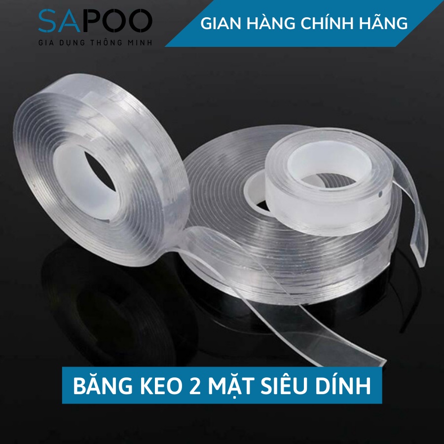 ⚡️𝐅𝐑𝐄𝐄 𝐒𝐇𝐈𝐏⚡️ Cuộn băng keo 2 mặt siêu dính trong suốt