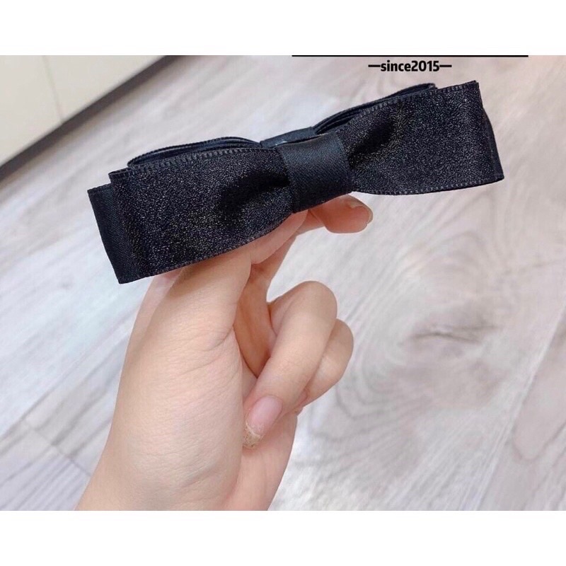 Kẹp nơ lụa mờ cao cấp