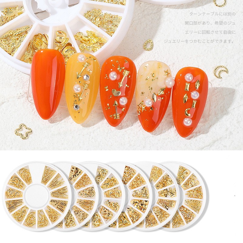 Hộp phụ kiện trang trí móng tay 3D 12 ngăn chuyên nghiệp