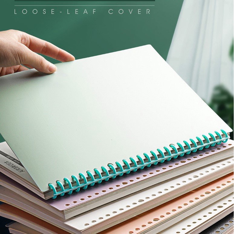 Set 2 bìa lá nhựa B5 A5 nhiều màu pastel làm sổ planner sổ còng 20 26 lỗ