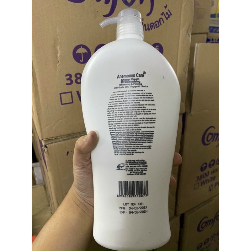 HÀNG CÔNG TY SIÊU THƠM Sữa tắm dê White care 9x chai 1200ml, SÁNG MỊN HƠN THƠM LÂU HƠN