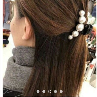 Kẹp tóc ngọc trai giả 5 hạt, kẹp tóc ngọc trai  giả loại đẹp cho phái nữ