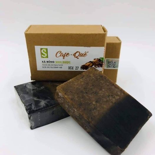 [MUA 4 TẶNG 1] Xà Bông Sinh Dược Quế Cafe - Xà Phòng Tắm Organic Nguyên liệu Thiên Nhiên - NPP Xanhmatlanh