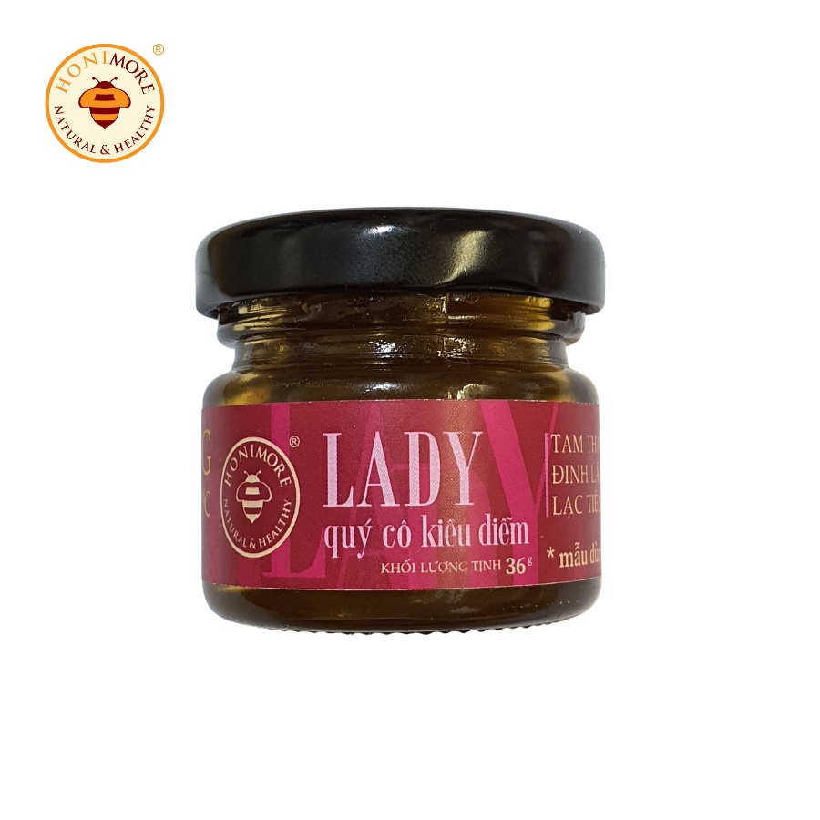 Mật ong cao thảo dược Lady 36g - dành cho phụ nữ - cải thiện giấc ngủ, da hồng hào, rạng ngời