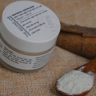 BỘT KHỬ MÙI CƠ THỂ thảo mộc tự nhiên giảm mồ hôi handmade THE SECOND LAB khử mùi hôi nách hôi chân