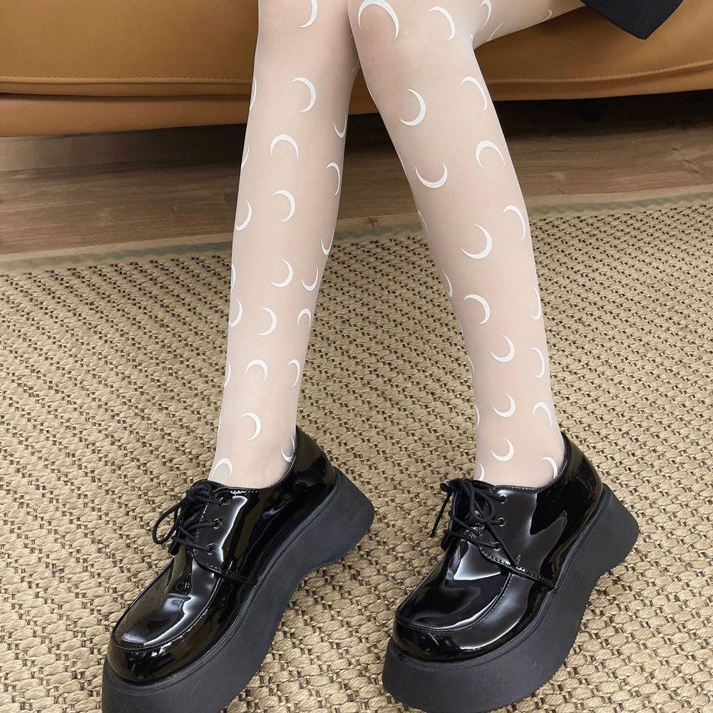 Quần Tất Không Đường May Thoáng Khí Màu Trắng Đen Phong Cách Lolita 1 Dành Cho Bạn Gái