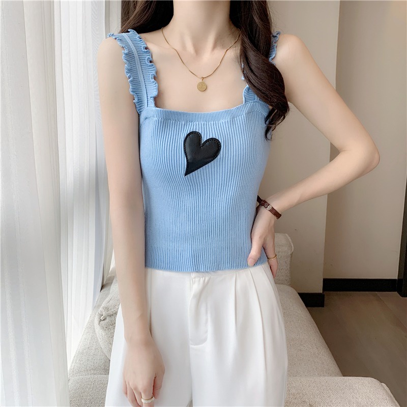 Áo hai dây dệt kim ZHELIHANGFEI thiết kế thời trang/ nấm