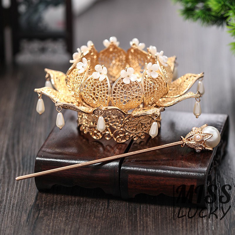 Bộ Phụ Kiện Cài Tóc Phong Cách Cổ Điển Thanh Lịch Dành Cho Nữ