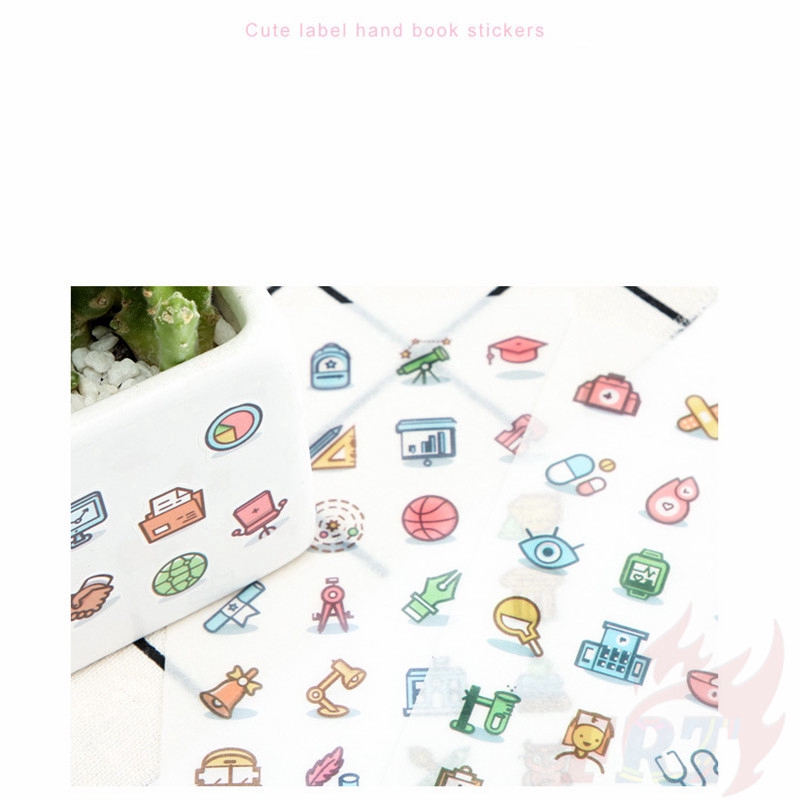❉ Funny Diary Label Stickers ❉6Sheet/Set DIY Diary Scrapbooking Decals Stickers