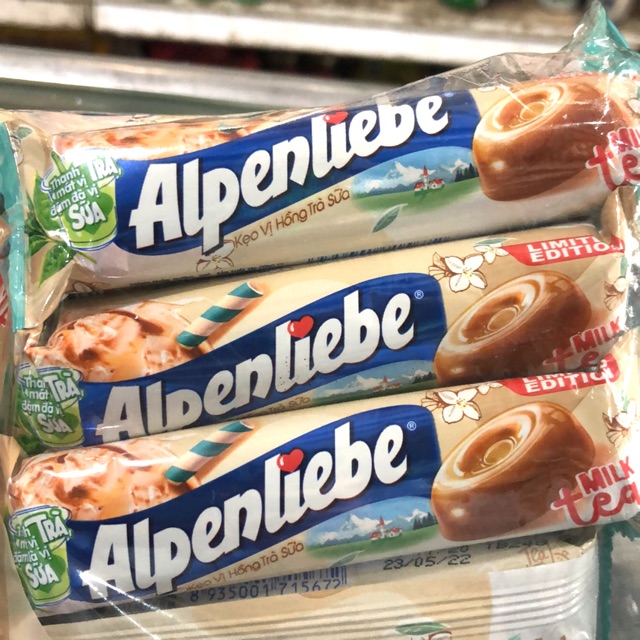 Kẹo Alpenliebe Vị Hồng Trà Sữa Thỏi &amp; Gói