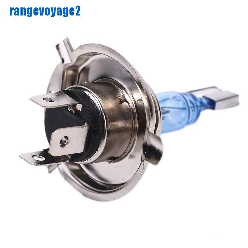 2 bóng đèn Xenon H4 3 chân 35W 6000K ánh sáng trắng cho ô tô