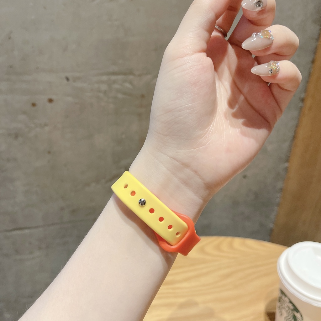 Dây Silicone + Dây Đeo 44MM 38mm Cho IWatch 4 5 6 SE 7 41MM 45MM