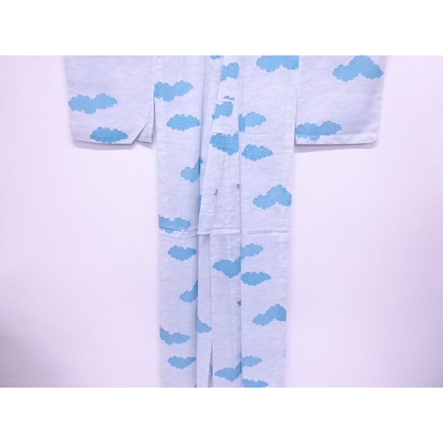 Antique Yukata Nhật Bản/Mây và Sóng nước - Quần áo truyền thống Nhật Bản