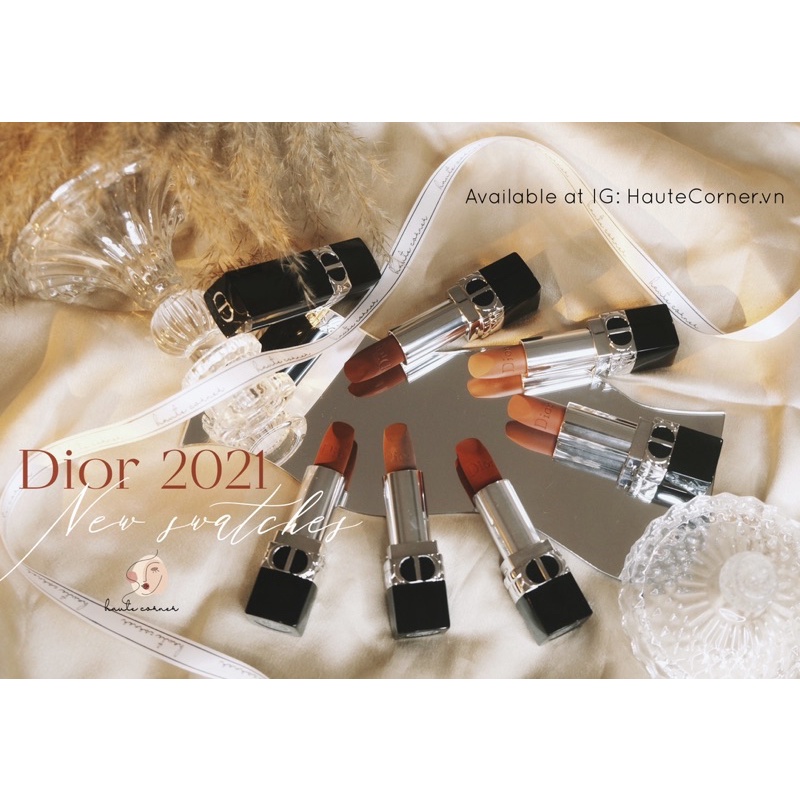 son Dior rouge Dior 2021 matte, velvet (314, 710,720, 772, 840, 999)