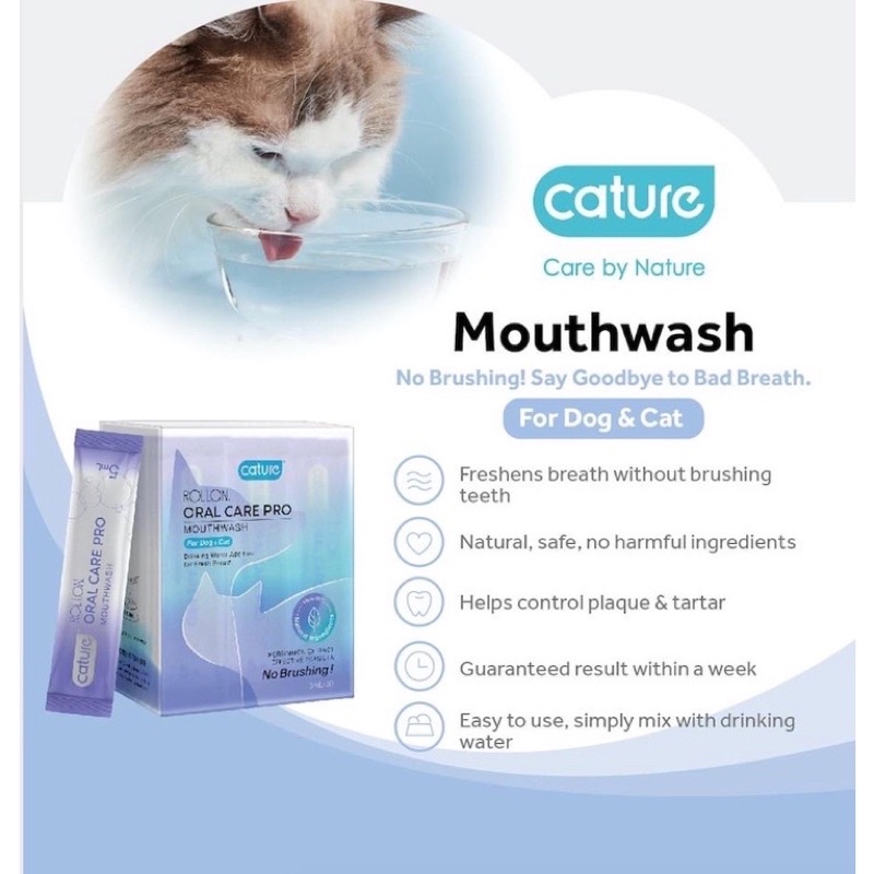 Vệ Sinh Răng Miệng Chó, Mèo, Thú Cưng Cature Oral Care Pro 5ml - Xiuxiu Giang