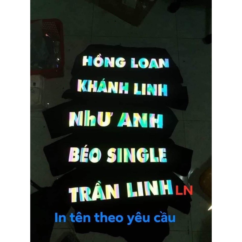 SG- Áo thun tay lỡ phản quang in tên theo yêu cầu