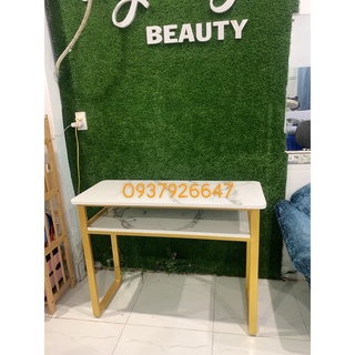 bàn làm việc bàn làm nail hiện đại chân sắt
