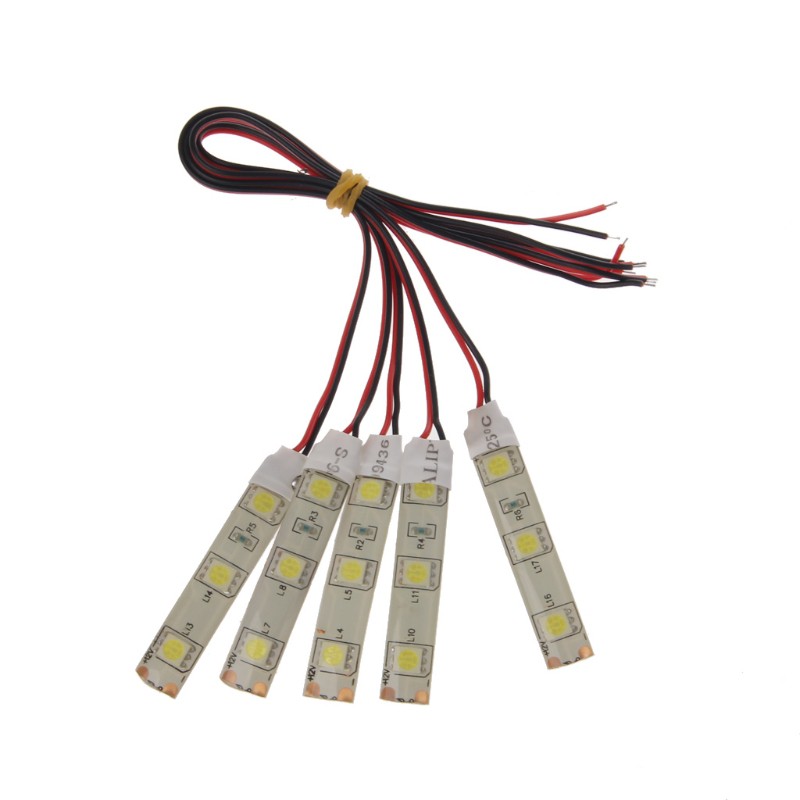 5 Dây Đèn Led Smd 5050 3 Bóng Dc 12v Chống Nước
