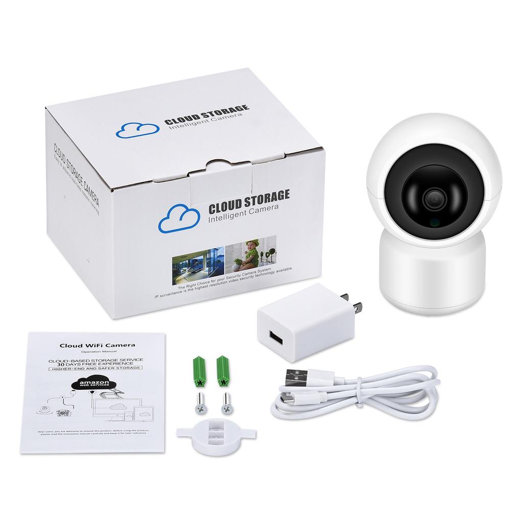 Camera WIFI ONVIF Tuya FullHD 1080p. Trong Nhà, Chế độ 360 độ +hồng ngoại, đàm thoại, cảnh báo chuyển động