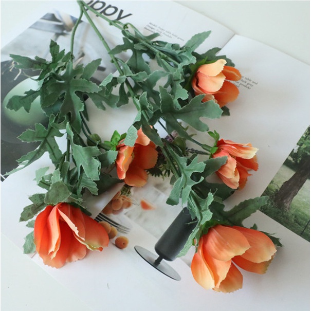 Hoa giả- Hoa lụa cao cấp trang trí nhà cửa mô phỏng hoa cánh bướm mang phong cách âu châu gần gũi