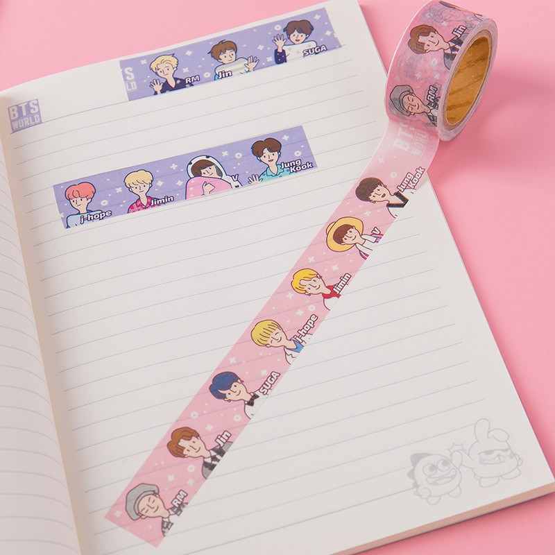 [COCOROO] Masking tape / băng keo giấy / BTS / ARMY / decor sách & nhật ký