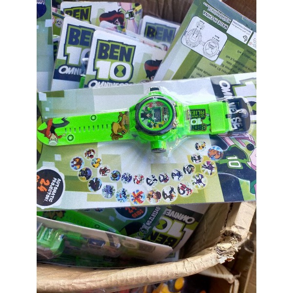 Đồ chơi đồng hồ điện tử ben10, người nhện chiếu 24 hình, mặt đồng hồ nổi 3D | BigBuy360 - bigbuy360.vn