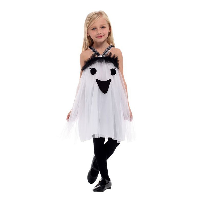 Bộ Đồ Hóa Trang Ma Màu Trắng Độc Đáo Dịp Halloween Cho Bé