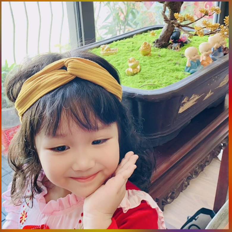 Bờm tóc vintage tết nơ bằng nỉ co dãn xinh xắn,nhẹ nhàng