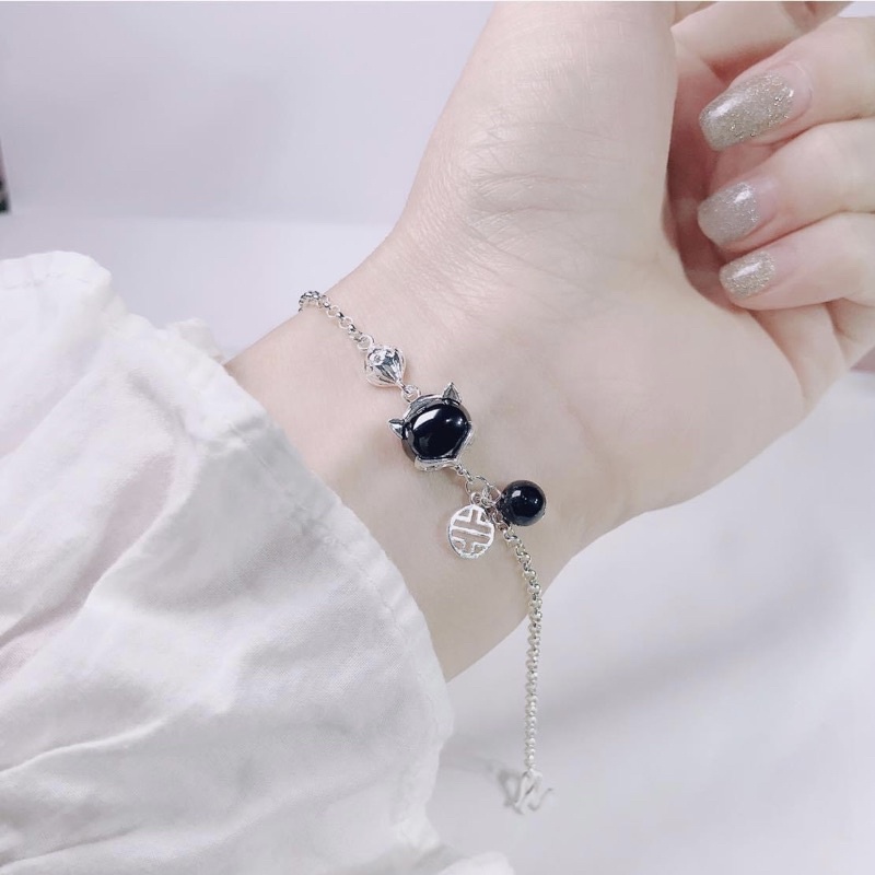 Lắc tay hồ ly Bạc ta phong thuỷ , đủ màu - Lắc tay nữ bạc ta - Vàng Bạc Khải Khải