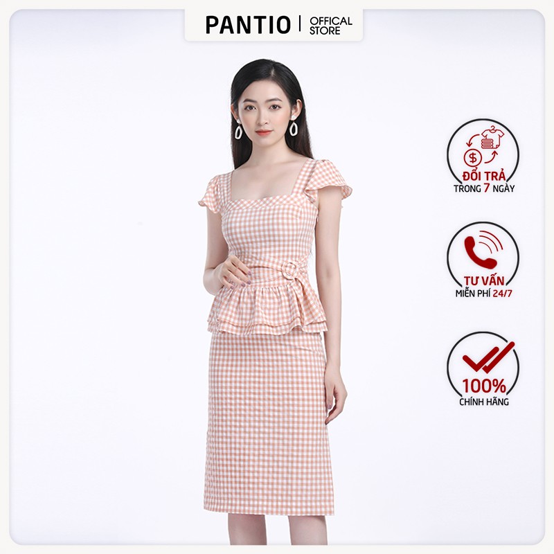 Chân váy dài vải thô mỏng dáng suông xẻ tà BJD32301 - PANTIO