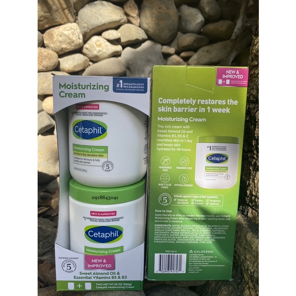 [HỘP 566g] Mẫu mới Kem dưỡng ẩm Cetaphil Moisturizing Cream Face &amp; Body của Mỹ