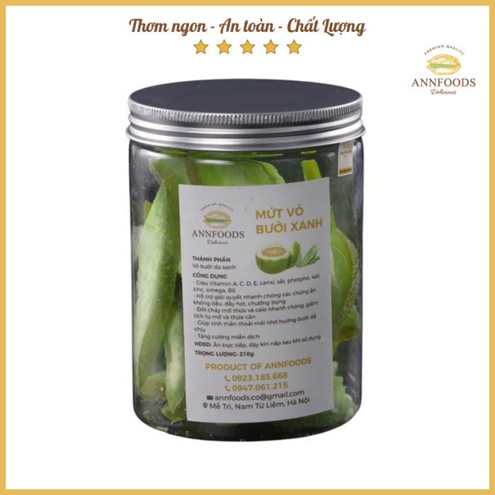 Mứt Vỏ Bưởi Da Xanh Mứt Vỏ Bưởi Nhà Làm Ít Đường Tác Dụng Kháng Vi Khuẩn Tốt Cho Sức Khỏe - Annfoods