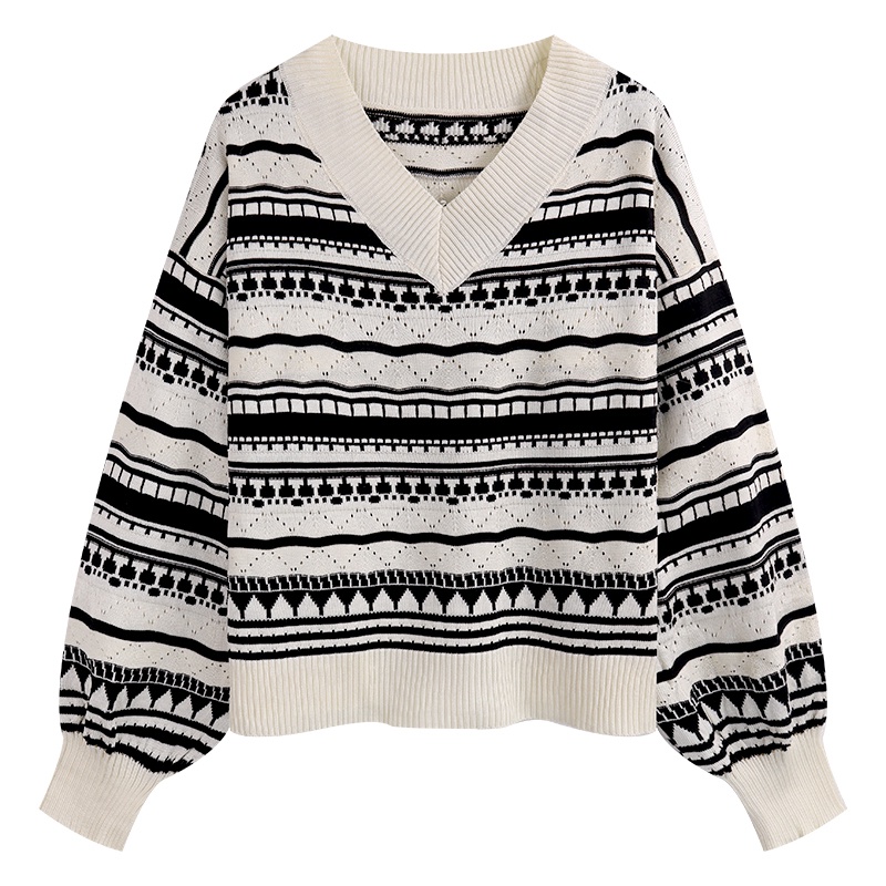 NRVP Áo Sweater Dệt Kim Dài Tay Thiết Kế Mới Thời Trang Theo Phong Cách Hàn Quốc Cho Nữ