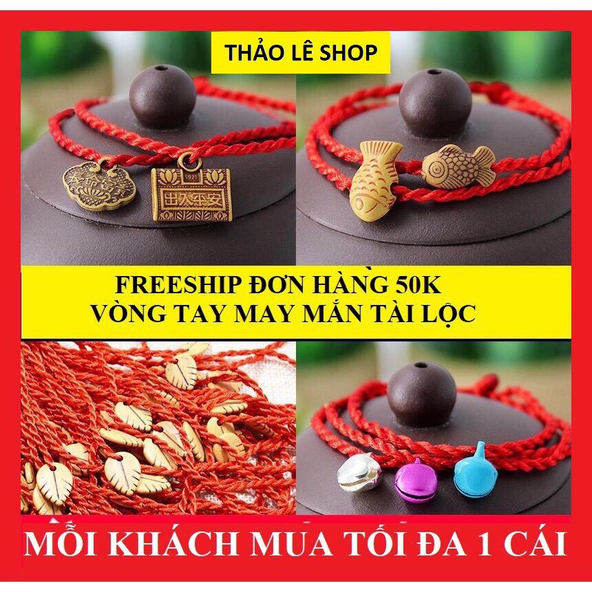 [DEAL 1K FOLLOW SHOP] VÒNG TAY MAY MẮN_MUA TỐI ĐA 1SP_[FREESHIP 50K]💗_THẢO LÊ SHOP