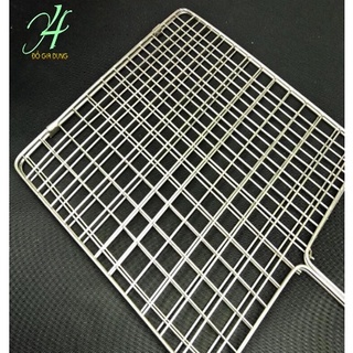 Vỉ Nướng Bằng Inox Kẹp Nướng Chả Thịt Cá 4.5