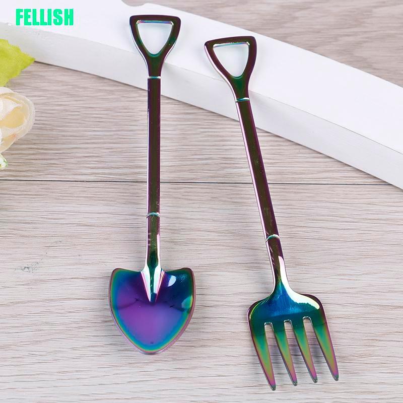 1 Muỗng / Nĩa / Dao Bằng Thép Không Gỉ Thiết Kế Độc Đáo