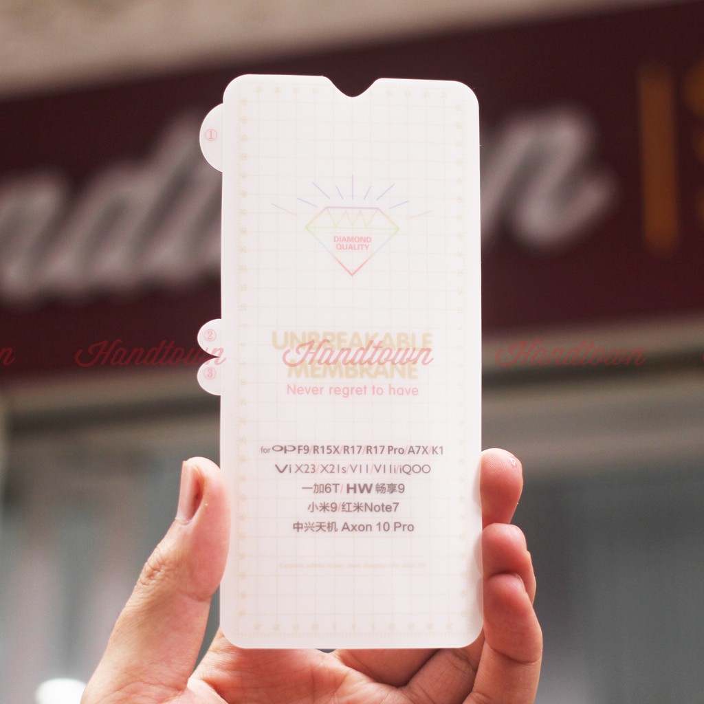 Miếng Dán PPF Mặt Trước Dành Cho Oppo F9/R17/R17 Pro/Vivo X21/V11/V11i/ Huawei Y9 2019/ Xiaomi Mi 9/Redmi Note 7
