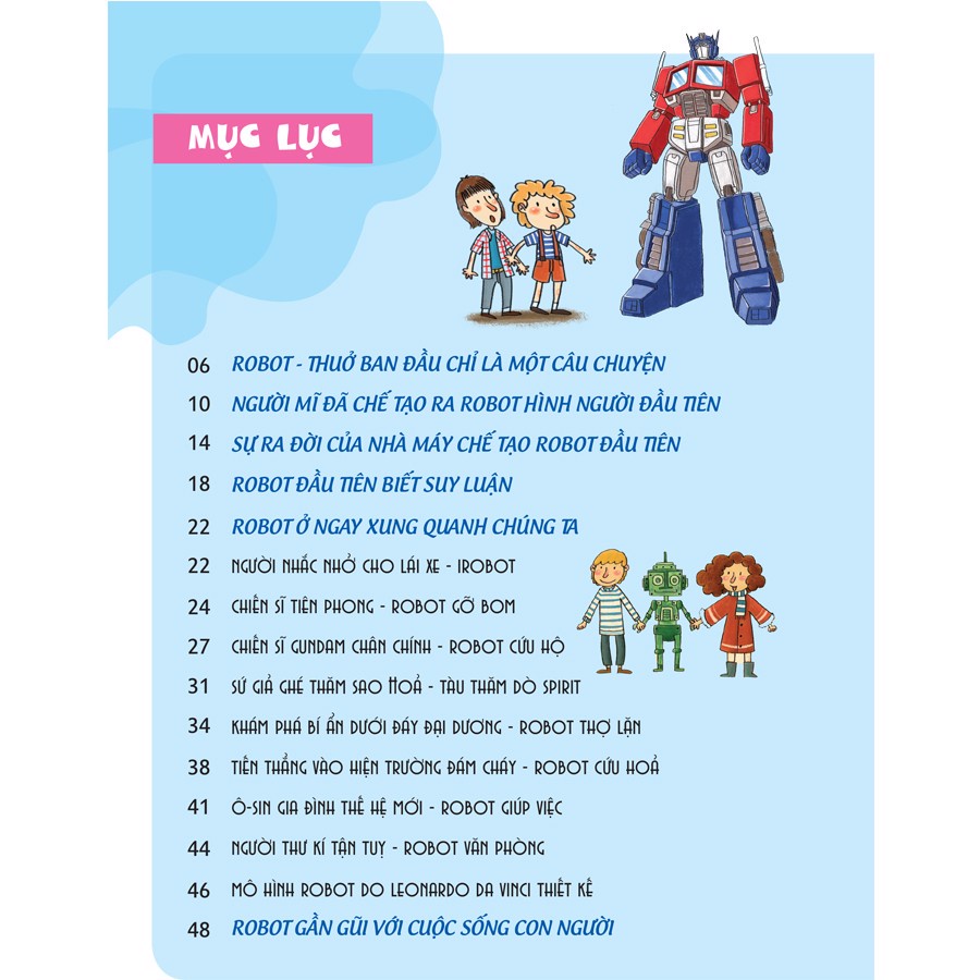 Sách: Phòng nghiên cứu thú vị - Lễ hội robot - Robot trong đời sống - TSTN