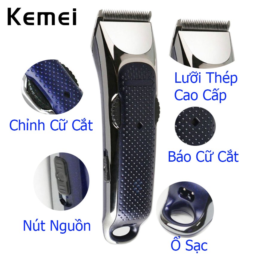 Tông đơ cắt tóc Kemei 5020 sử dụng cho gia đình