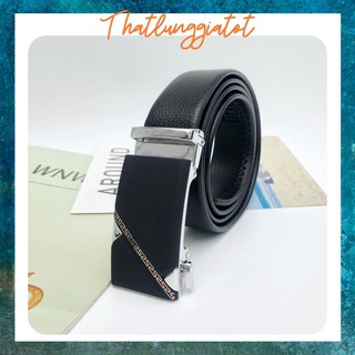 Thắt lưng da nam khóa tự động thời trang Hàn Quốc TLN001 (Hỗ trợ cắt dây nịt) - Thắt Lưng Giá Tốt