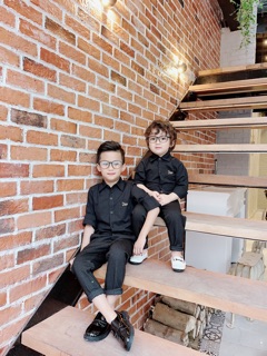 Quần âu cạp chun bé trai